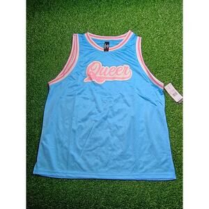Phluid Project Pride Basketball Jersey Light Blue L NWT